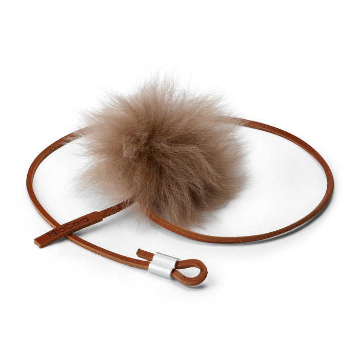 Topo Cat Toy, Leather Cognac