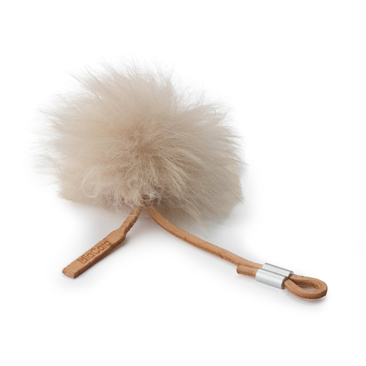 Topo Cat Toy, Leather Natural