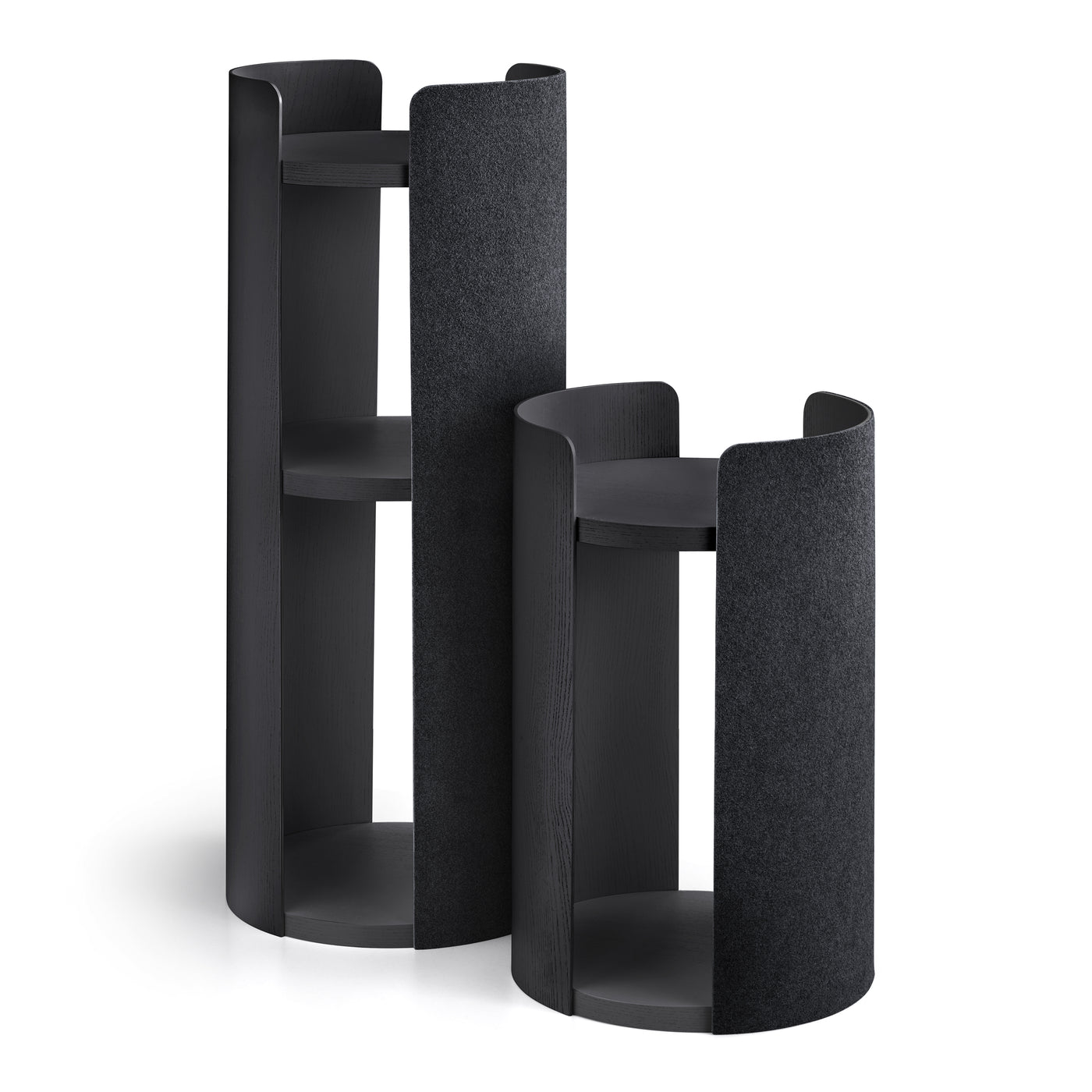 Torre Cat Tower, Ash Black Stained/Felt Black