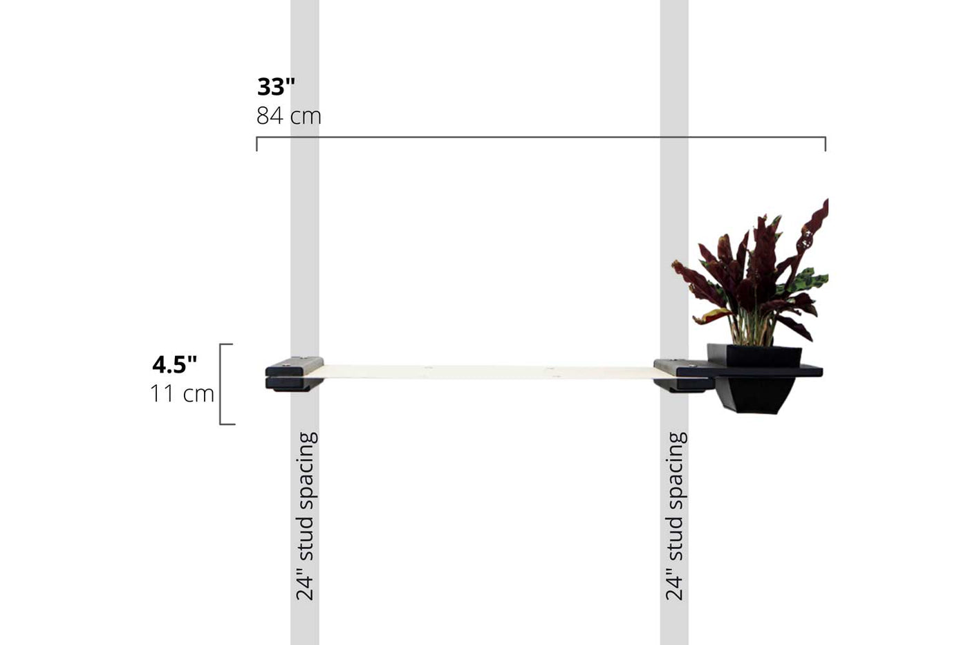 Wall mounted canvas cat hammock with an attached planter box holding cat grass