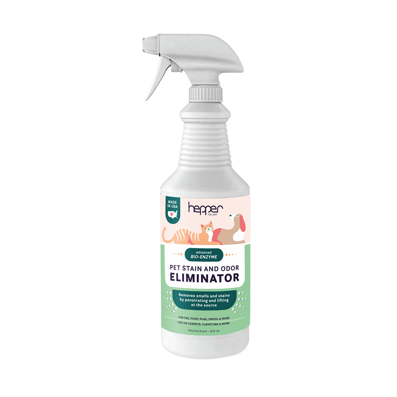 Advanced Bio-Enzyme Pet Stain & Odor Eliminator Spray by Hepper
