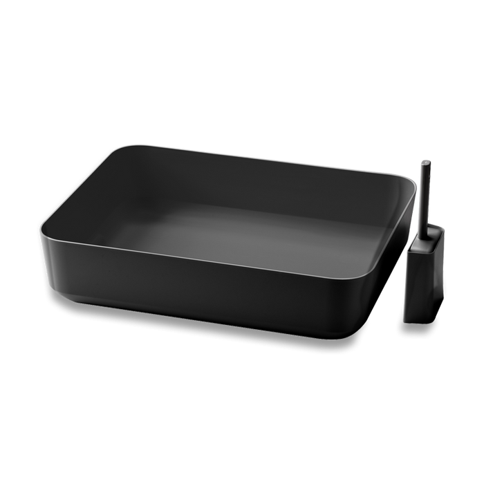 Poh Open Litter Box in Grey