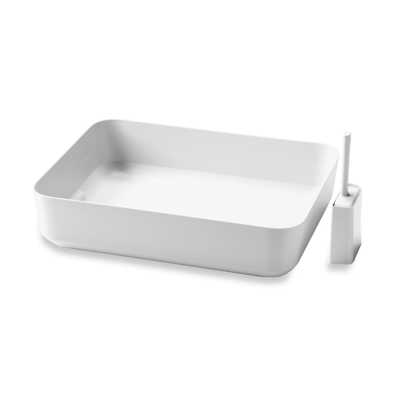 Poh Open Litter Box in White