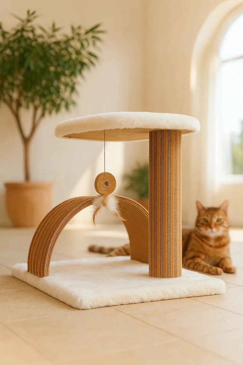 Estela Interactive Cork Scratching Post