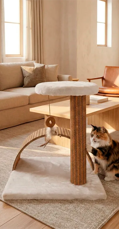 Estela Interactive Cork Scratching Post, view 2