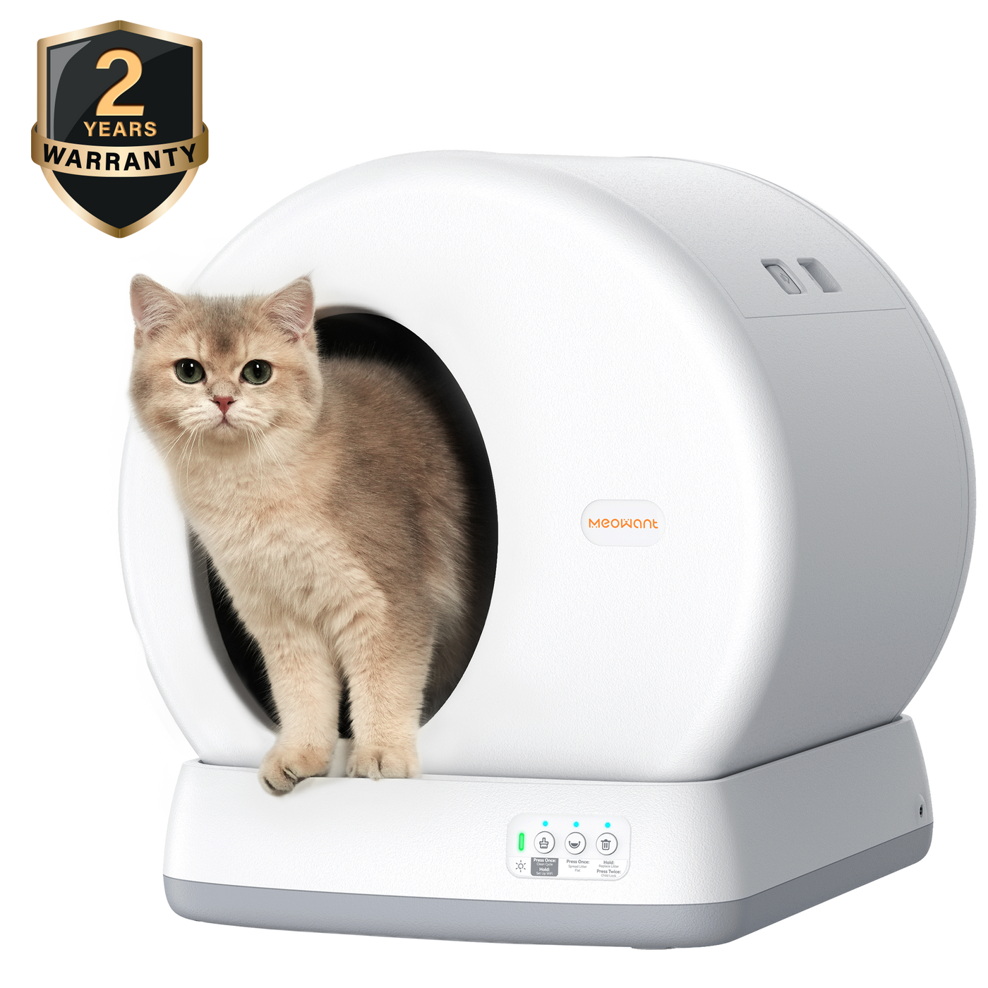 Meowant SC01 self-cleaning cat litter box in gray