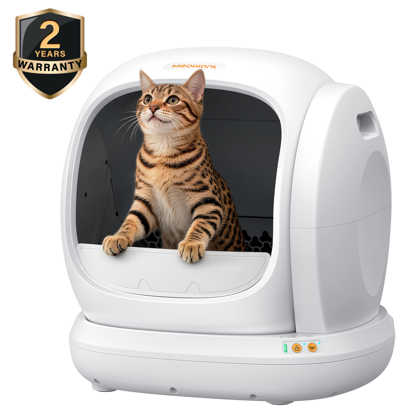 Meowant SC02 self-cleaning cat litter box in white