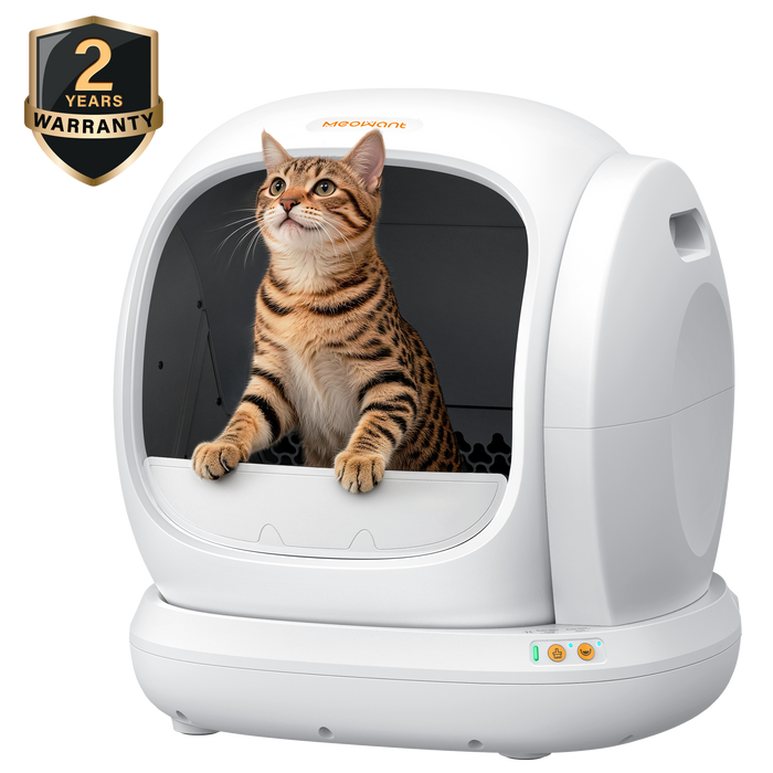 Meowant SC02 self-cleaning cat litter box in white