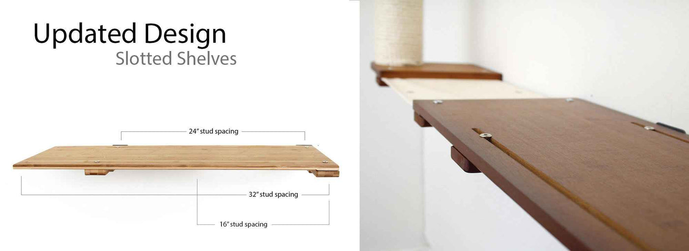Wall-Mounted Cat Feeding Shelf