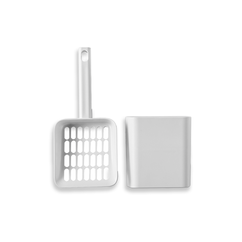 Scoop and Holder in White