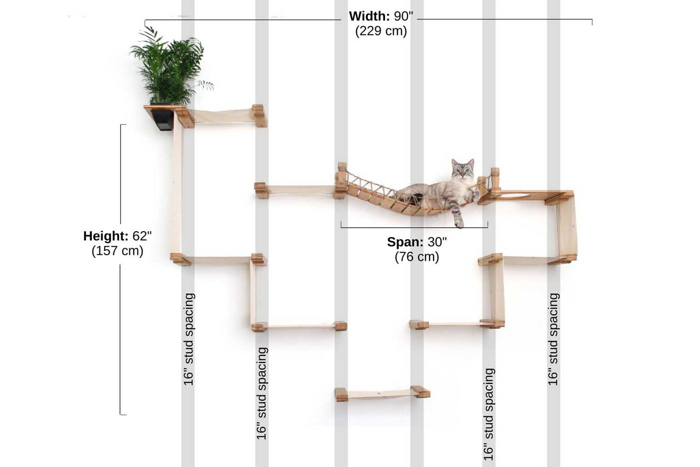 The Temple - Giant Cat Tree on Wall