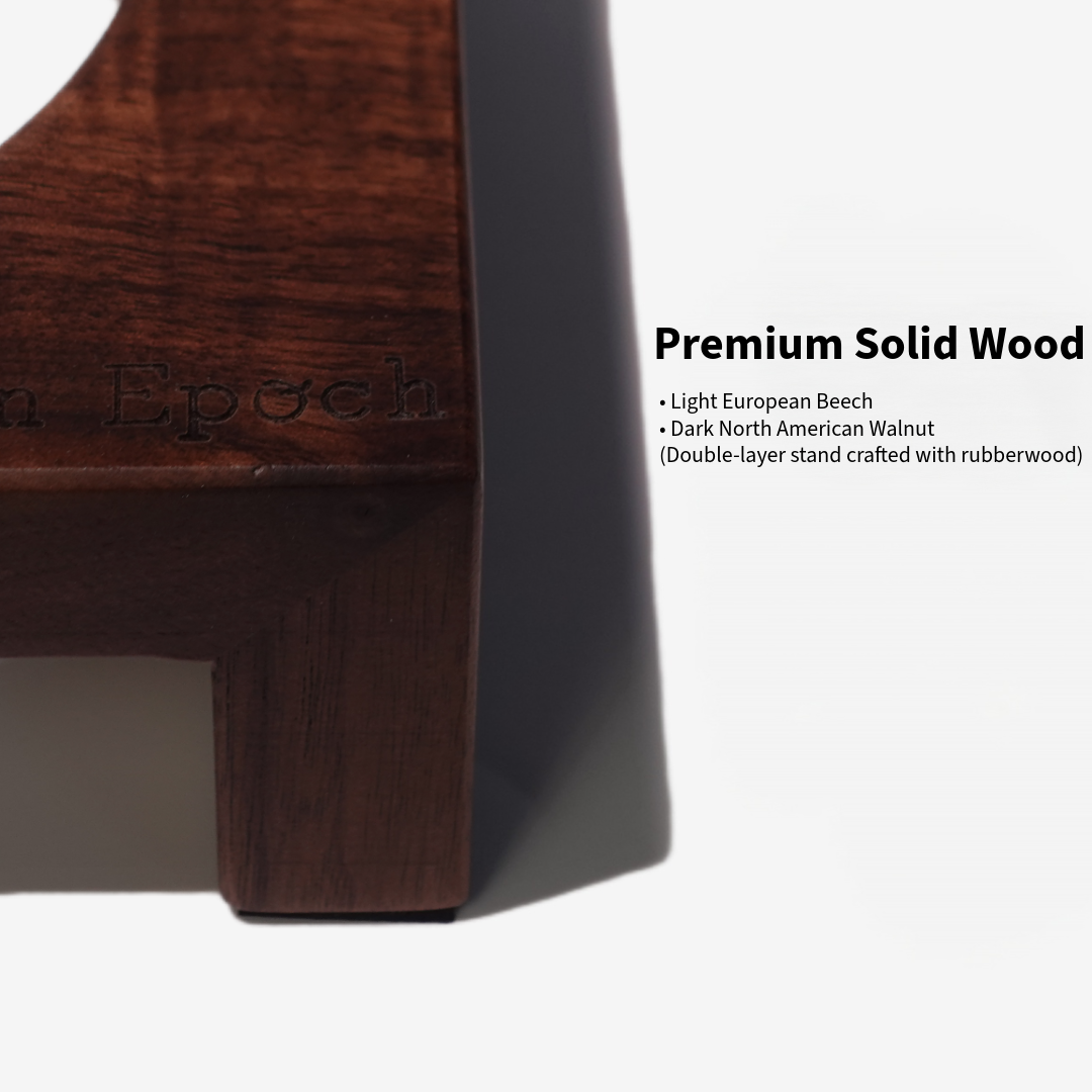 Aevan Epoch solid wood raised cat bowl stand