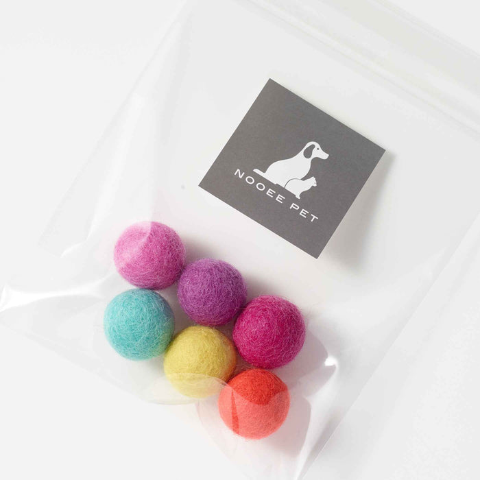 Nooee handmade wool cat toy balls, 2CM