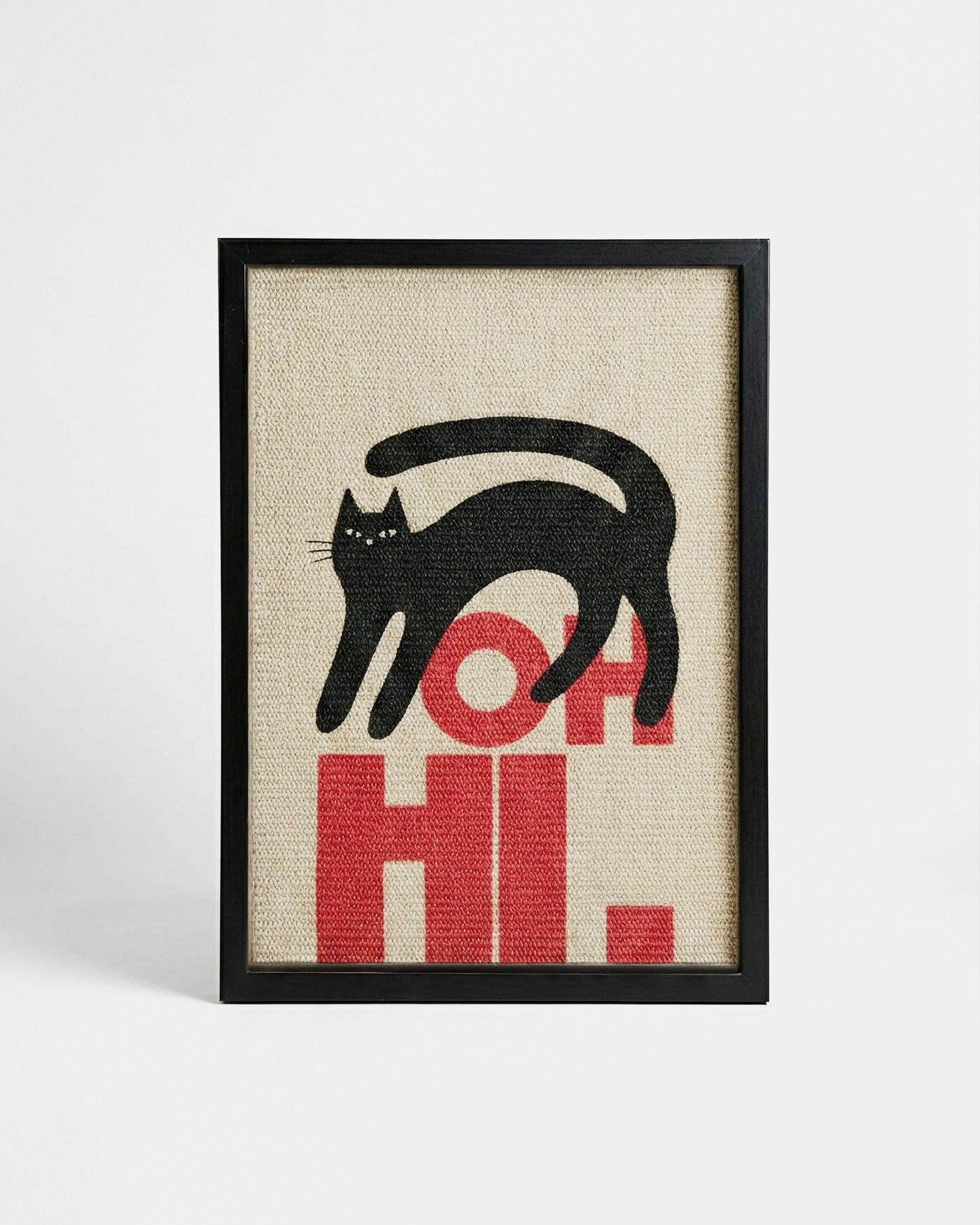 OH-HI Art Poster Cat Scratcher by tofu studio