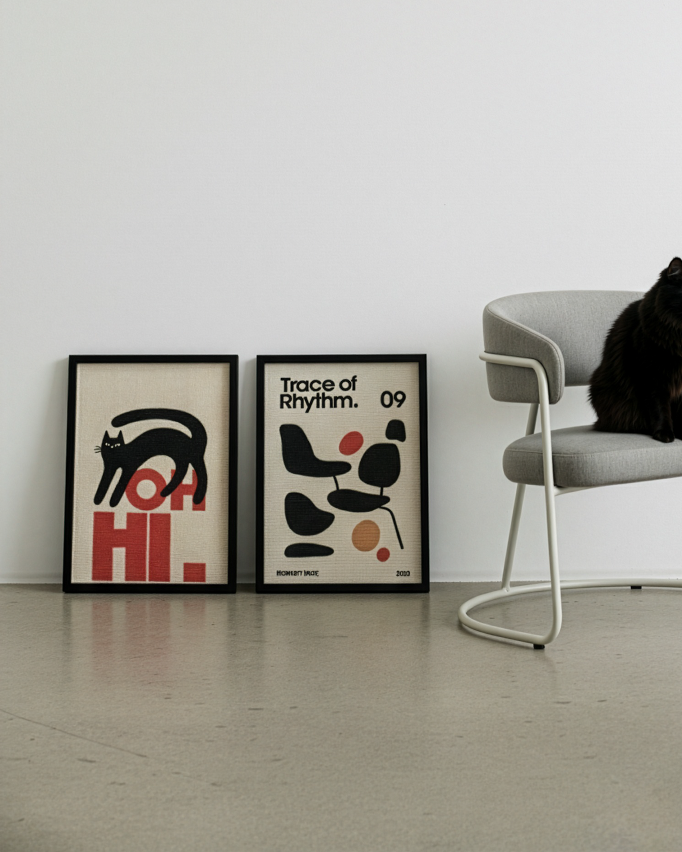 Trace of Rhythm Art Poster Cat Scratcher, view 3
