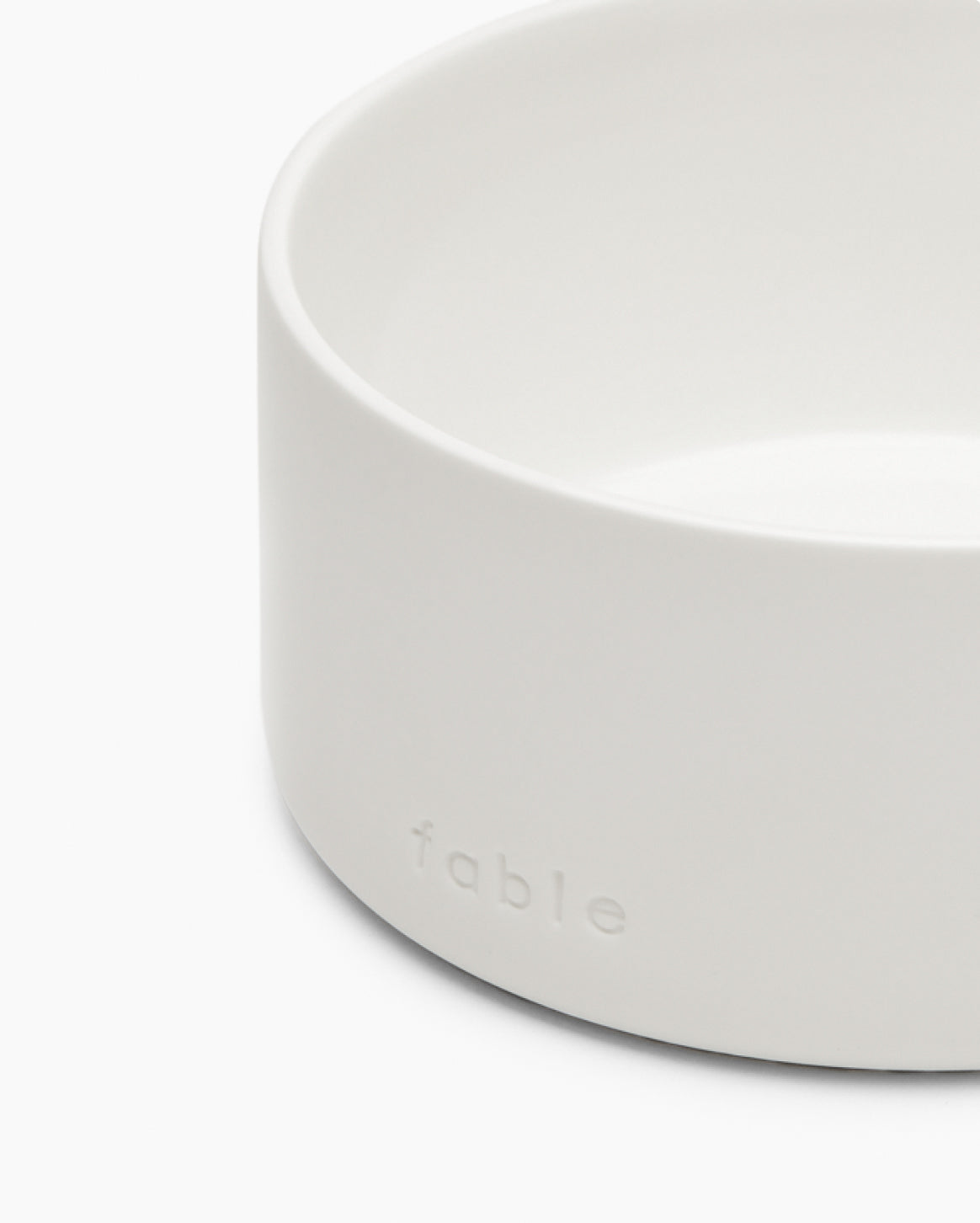 Fable weighted ceramic cat bowl