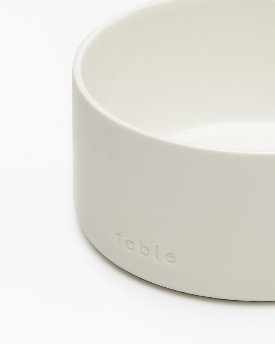 Fable weighted ceramic cat bowl