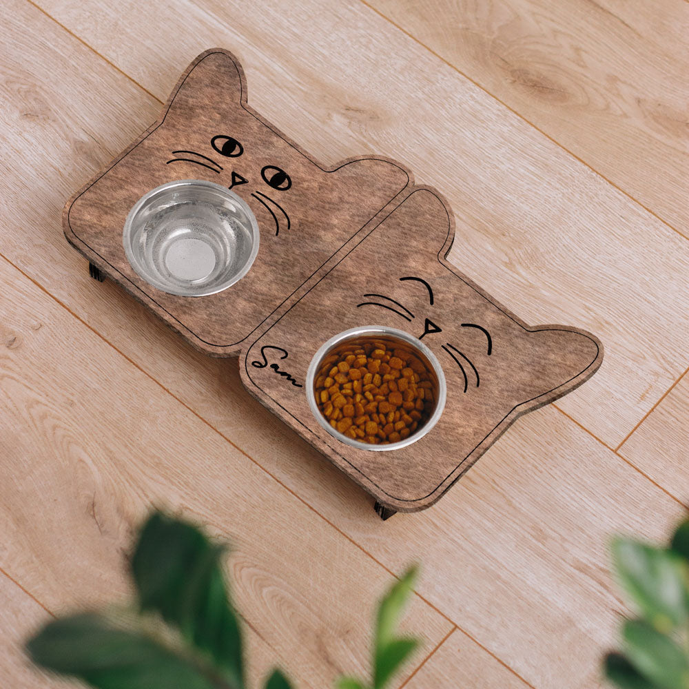 Hungry & Jolly Cat Bowl (Double)