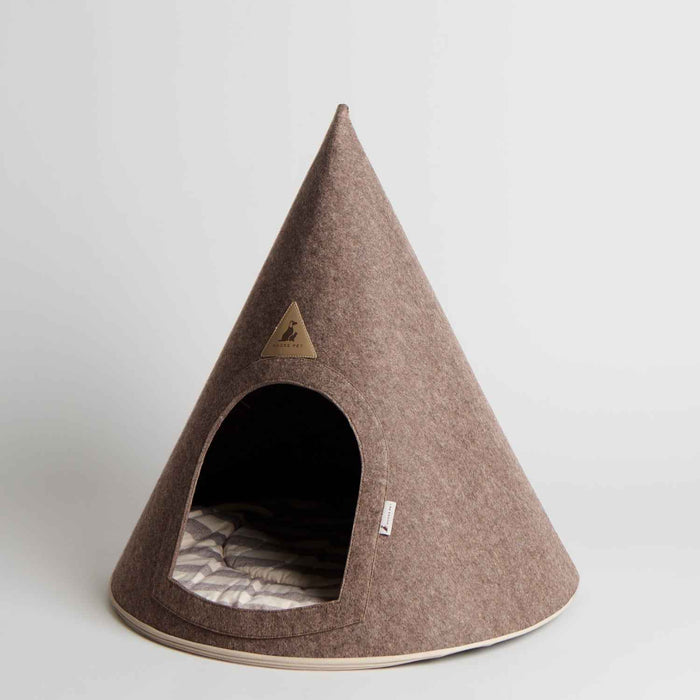 Nooee  felt cat cave in Brown