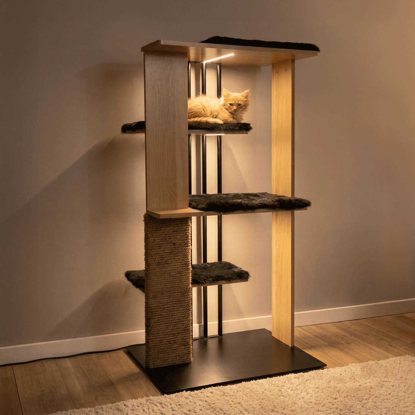 Cali Cat Tree Floor Lamp by 4Cats & Dogs, view 4