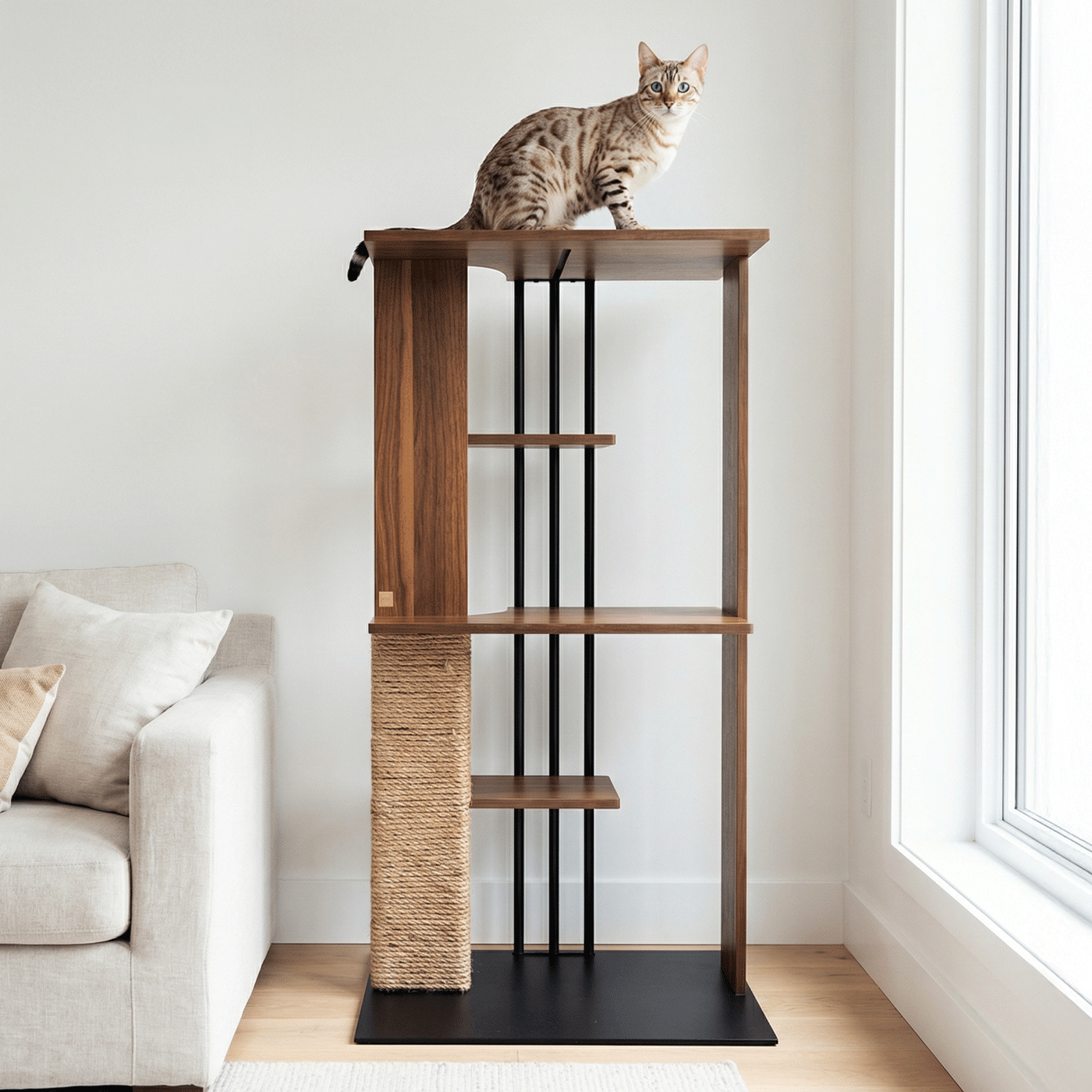 Cali Cat Tree Floor Lamp by 4Cats & Dogs, view 6