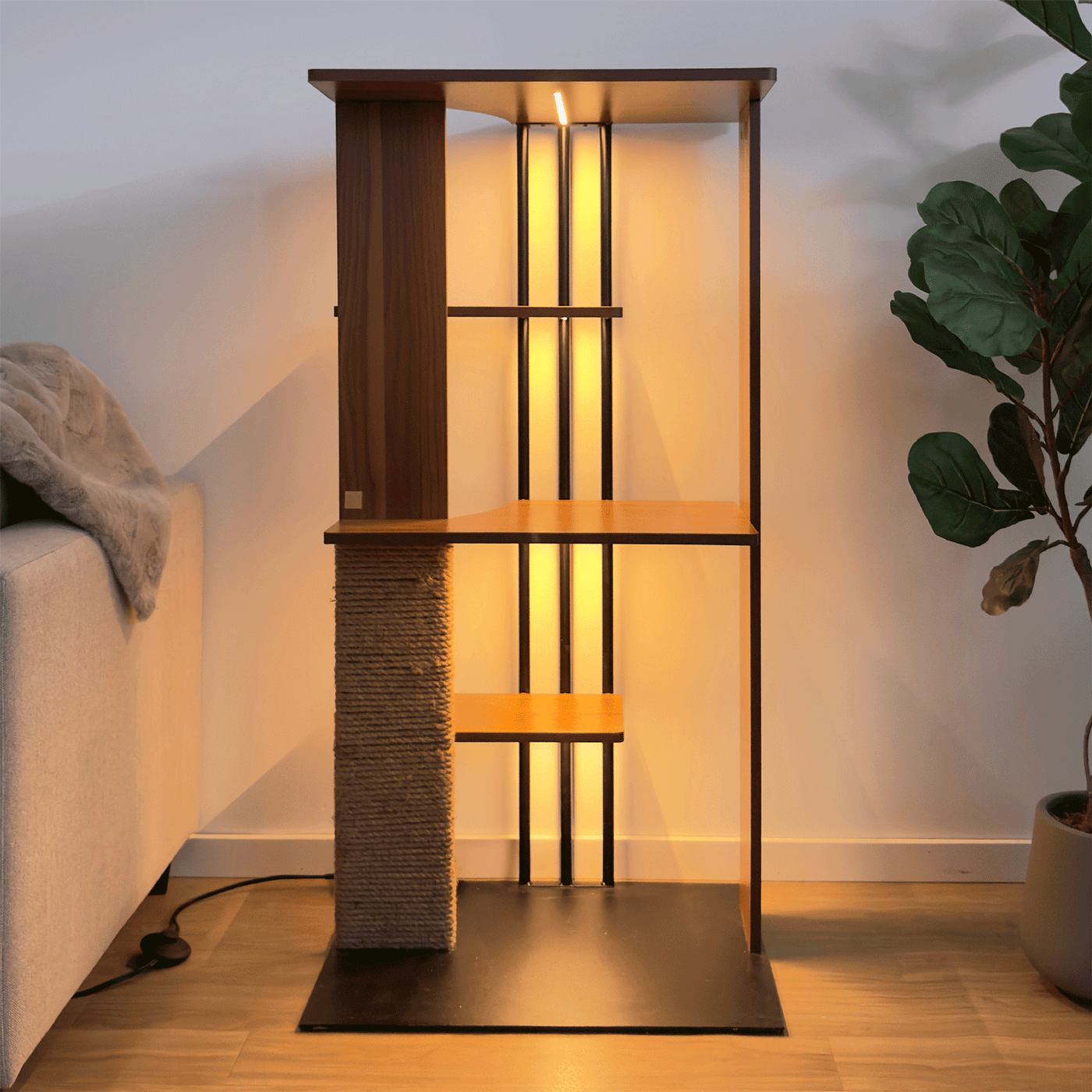 Cali Cat Tree Floor Lamp by 4Cats & Dogs, view 8