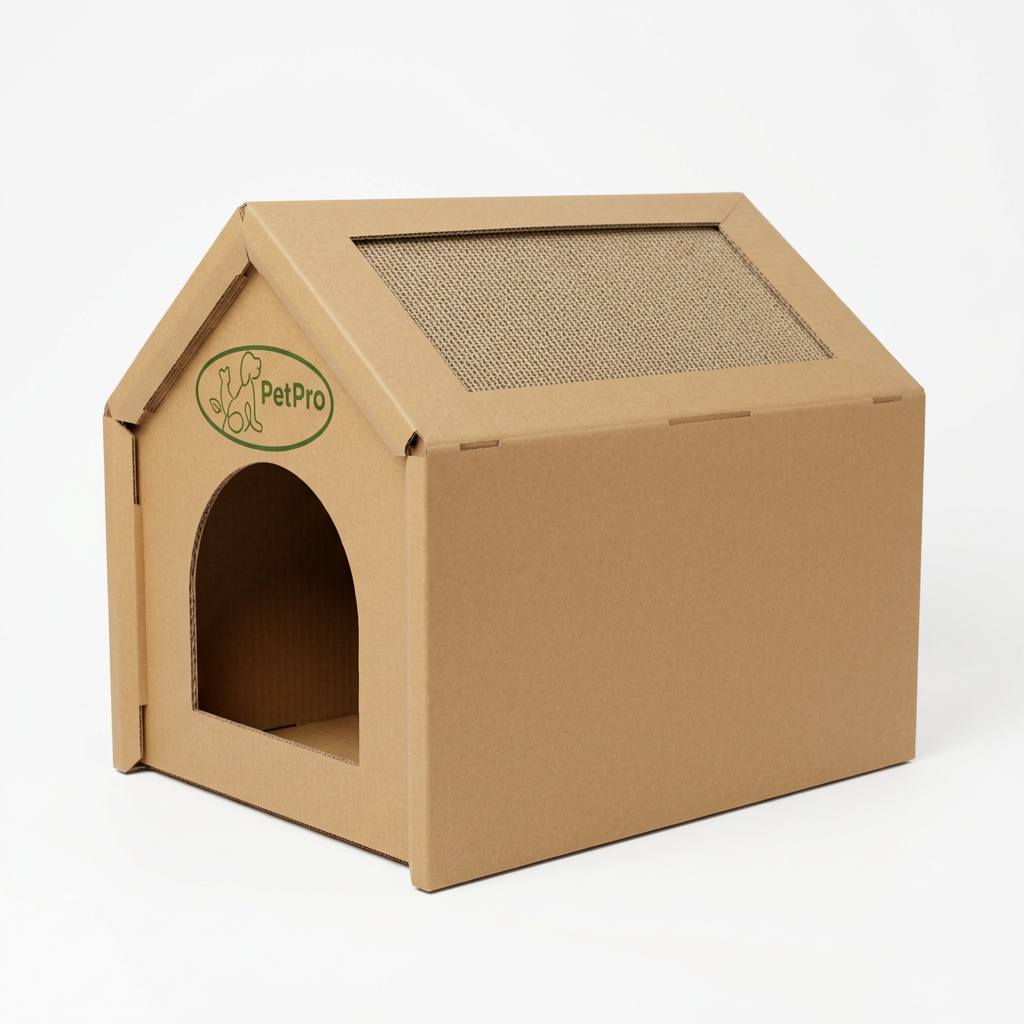 Cardboard Cat House, Medium by Designer Pet, view 2
