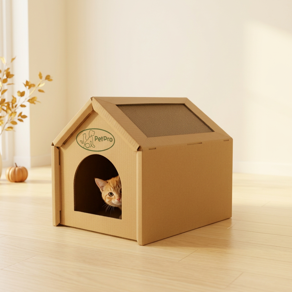 Cardboard Cat House, Medium by Designer Pet, view 4