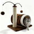 Cat Scratching Post with Play Tunnel