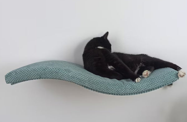 Wave Cat Wall Shelf, 95 cm Symmetrical Right