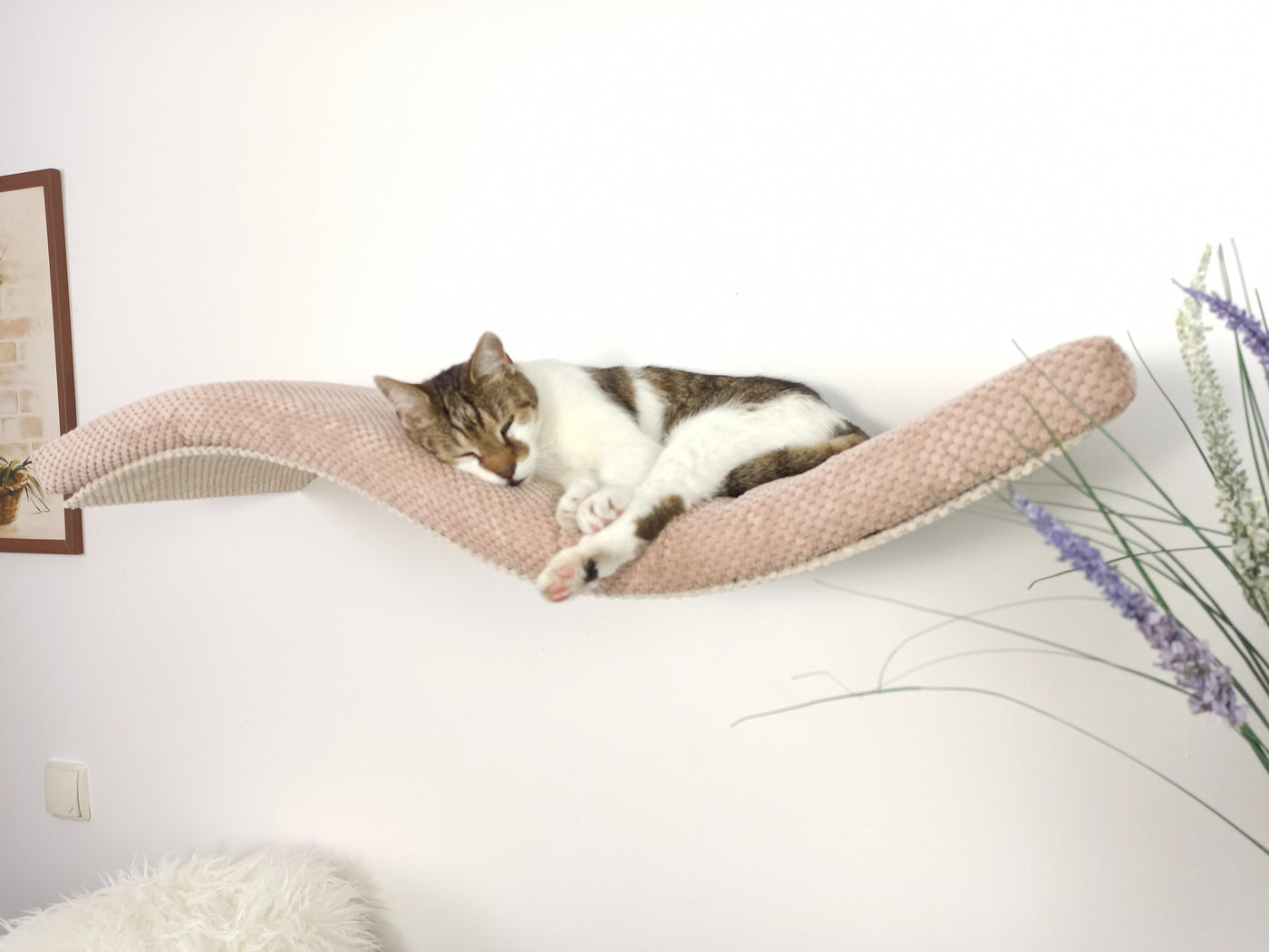 Wave Cat Wall Shelf, 95 cm Symmetrical Right by Cat's Atelier, view 6