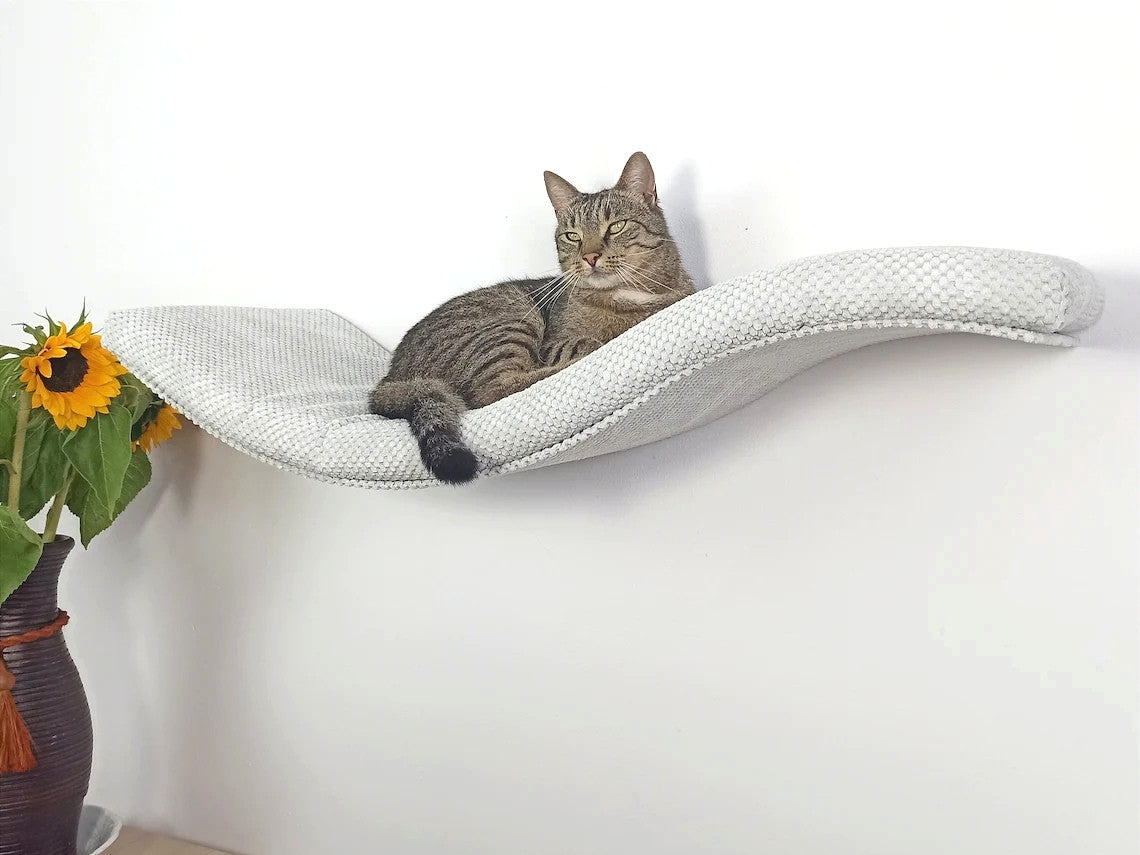 Wave Cat Wall Shelf, 95 cm Symmetrical Left by Cat's Atelier, view 8
