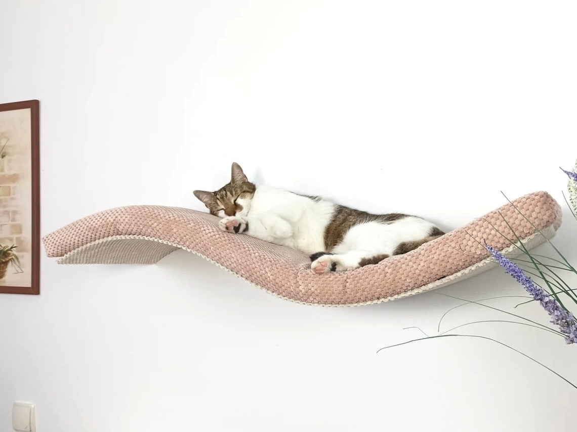 Wave Cat Wall Shelf, 75 cm Unsymmetrical Right by Cat's Atelier, view 10