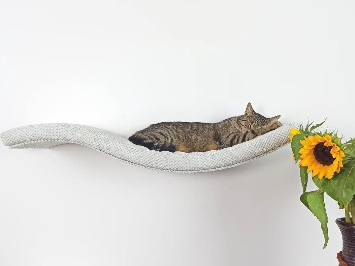 Wave Cat Wall Shelf, 75 cm Unsymmetrical Right by Cat's Atelier, view 8