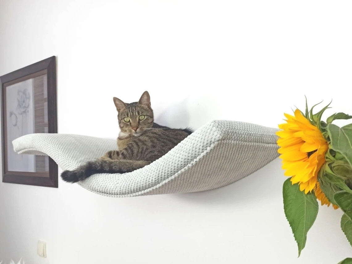 Wave Cat Wall Shelf, 75 cm Unsymmetrical Right by Cat's Atelier, view 14
