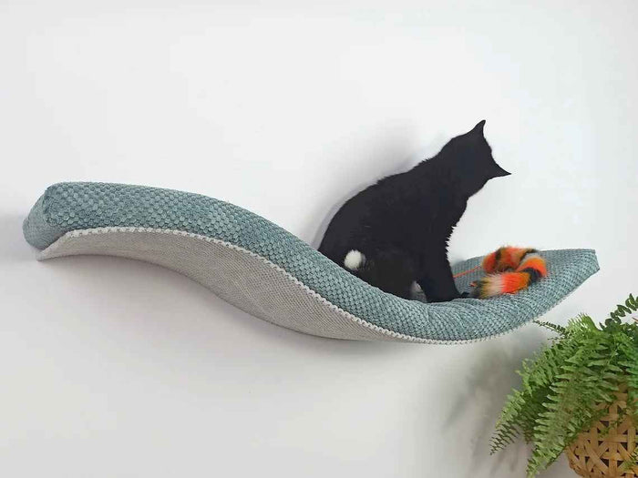 Wave Cat Wall Shelf, 75 cm Unsymmetrical Right