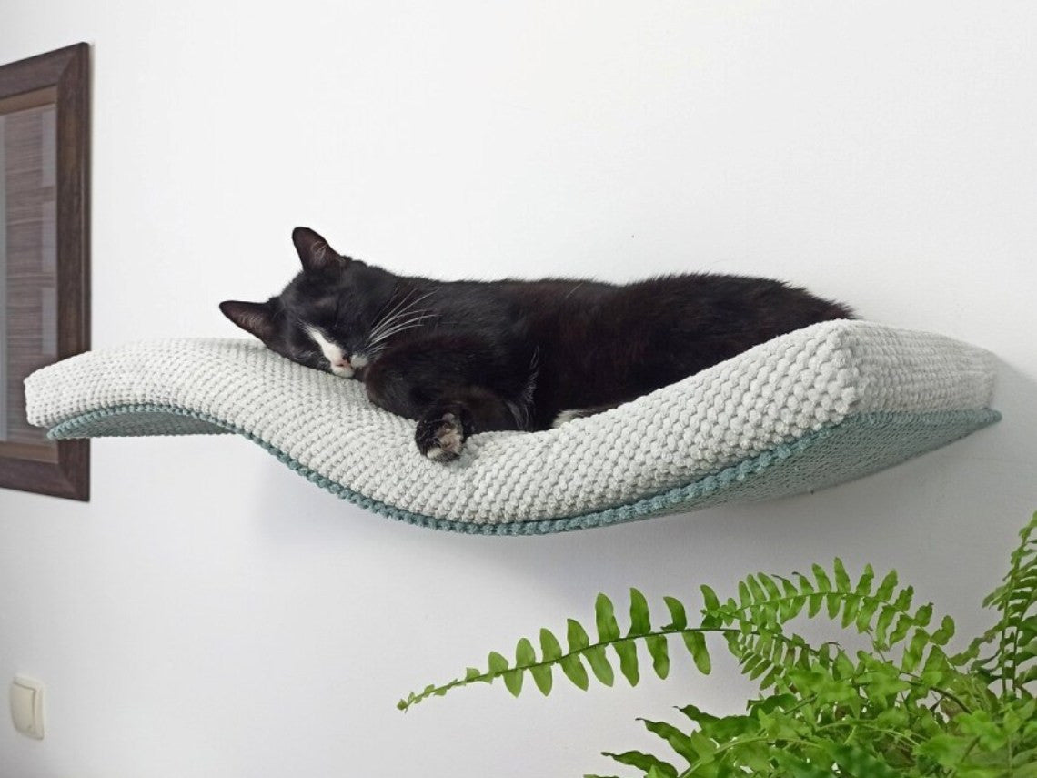 Wave Cat Wall Shelf, 75 cm Unsymmetrical Right by Cat's Atelier, view 5