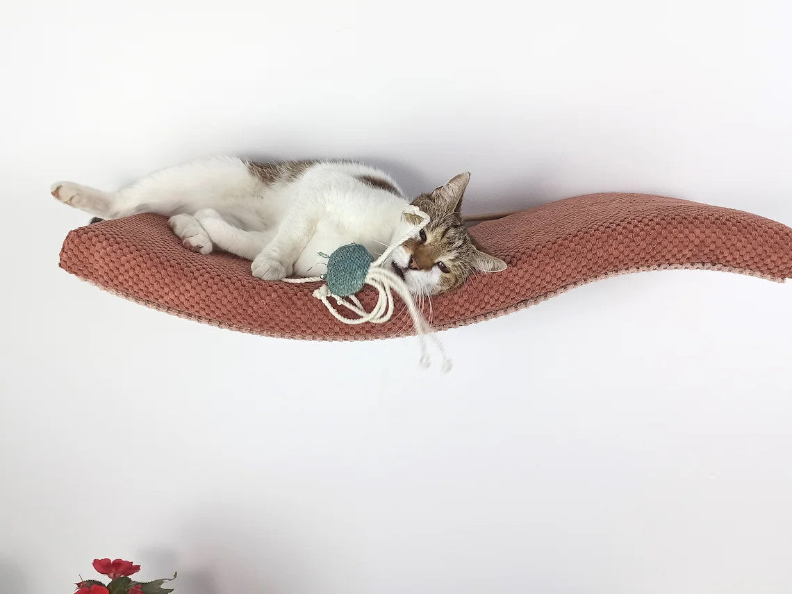 Wave Cat Wall Shelf, 75 cm Symmetrical Left by Cat's Atelier, view 16