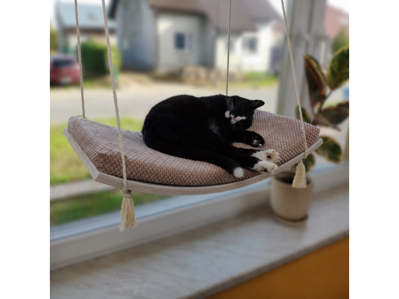 Window Hammock Cat Shelf, 60 cm by Cat's Atelier, view 4