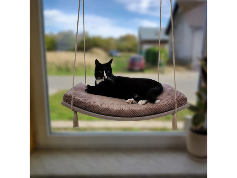 Window Hammock Cat Shelf, 60 cm by Cat's Atelier, view 3