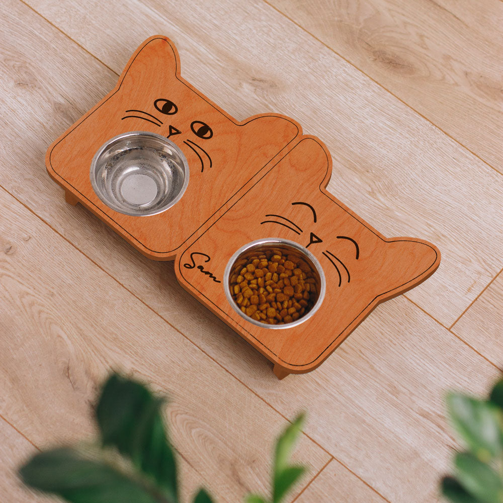 Hungry & Jolly Cat Bowl (Double)