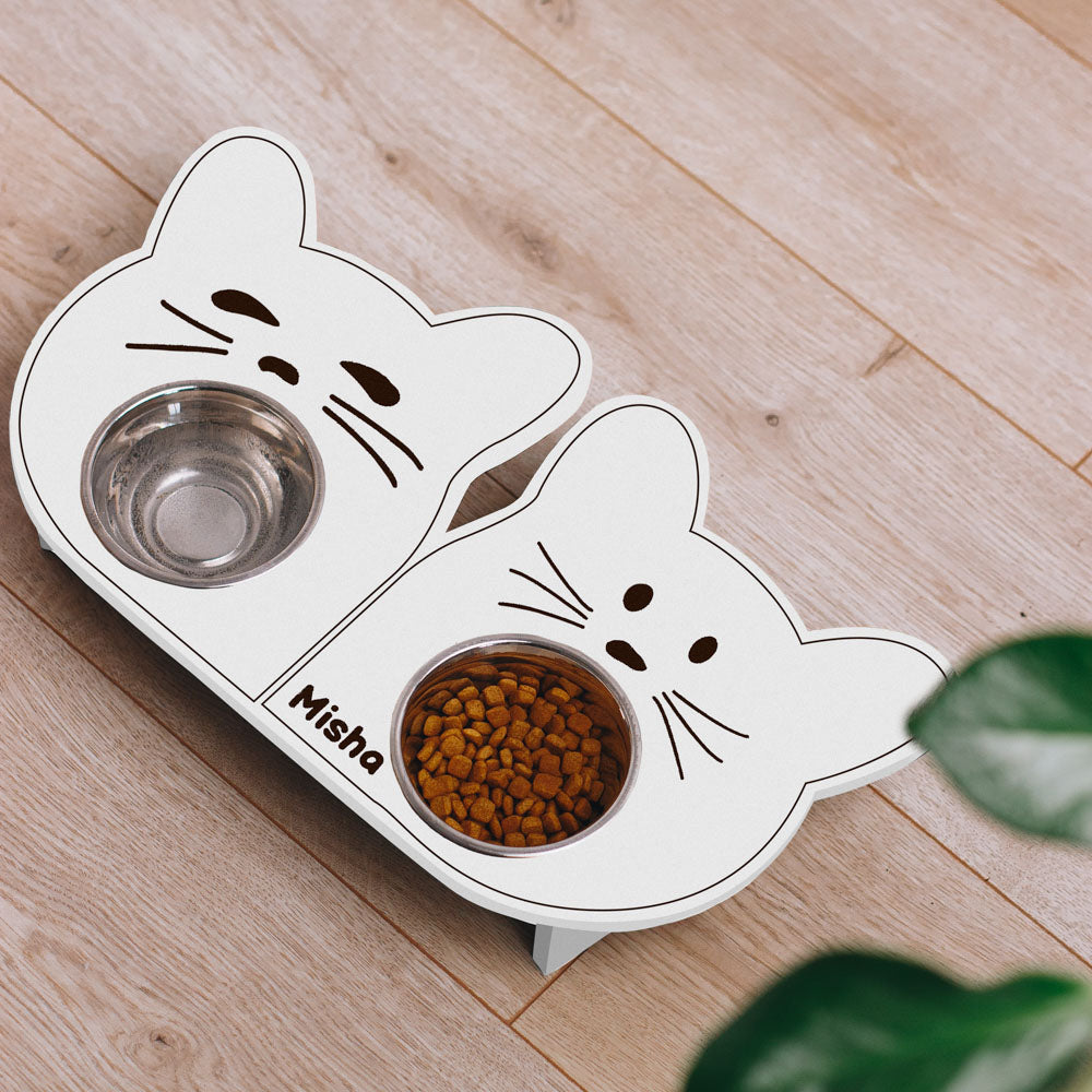 Sneezy & Bashful Cat Bowl (Double)