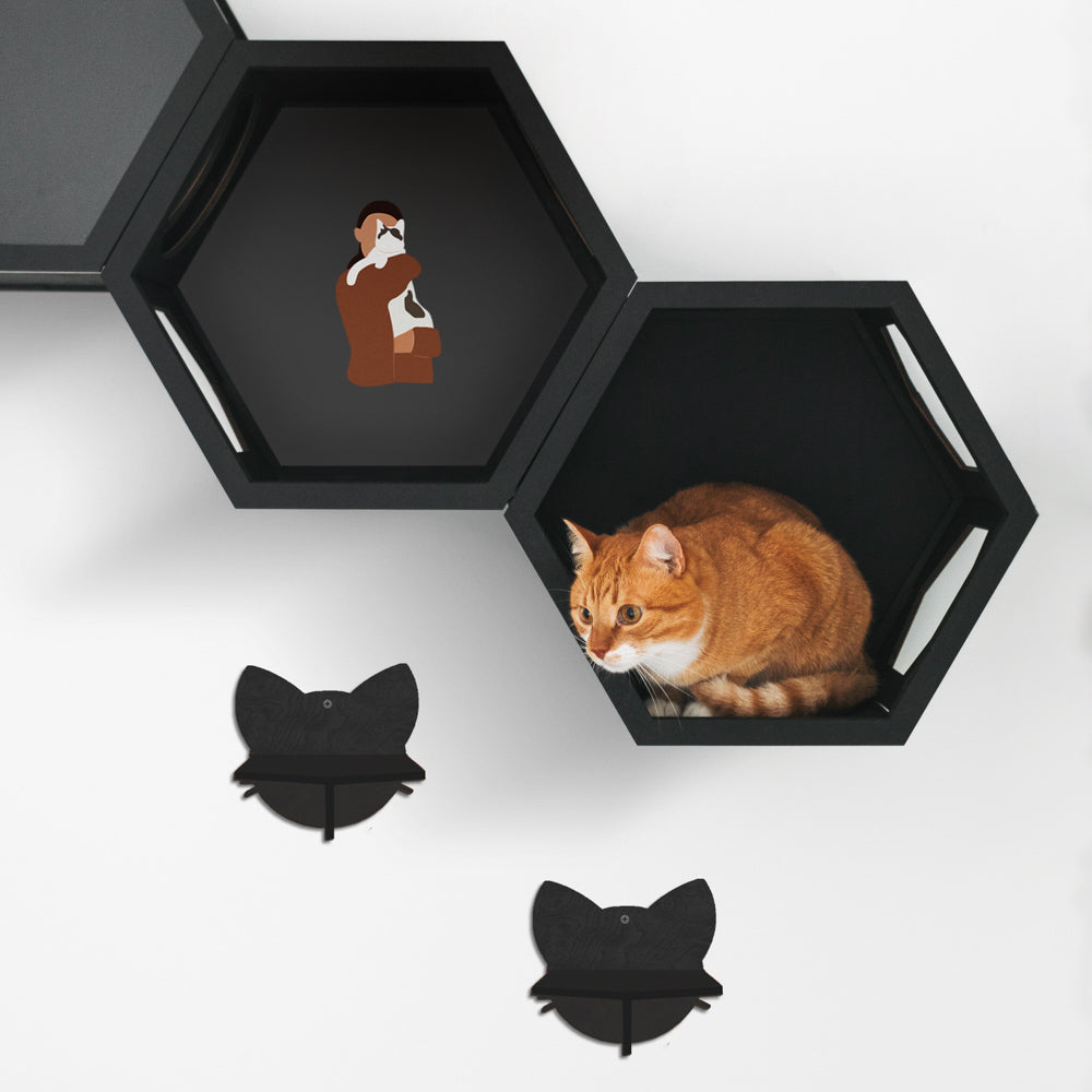 Black Cat Wall Furniture Set