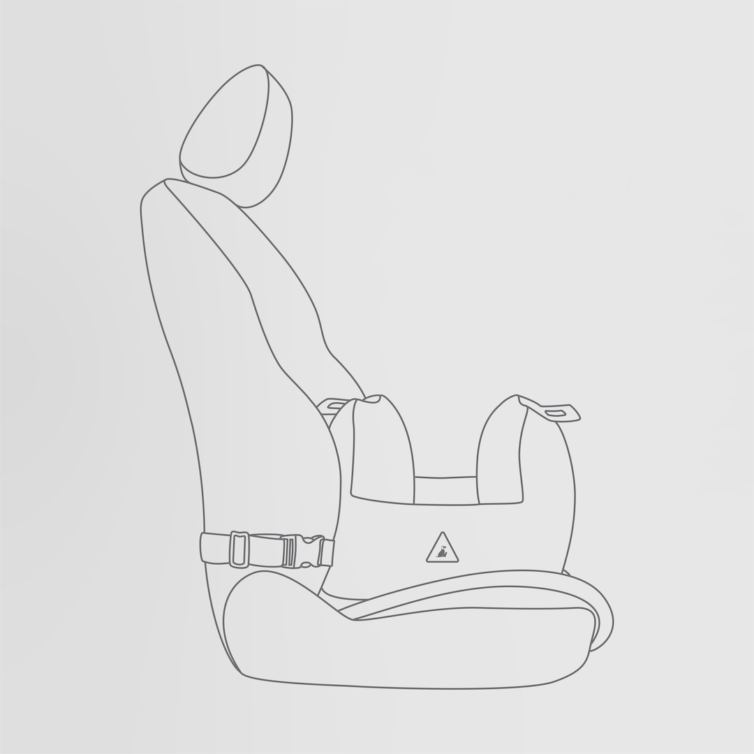 Nooee Charlie padded cat car seat in cream