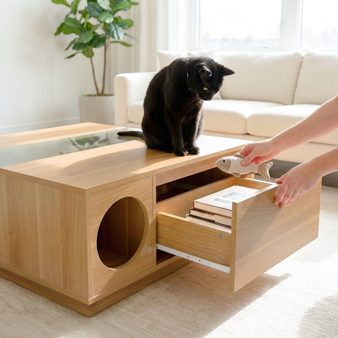 Coco Cat Coffee Table by 4Cats & Dogs, view 3