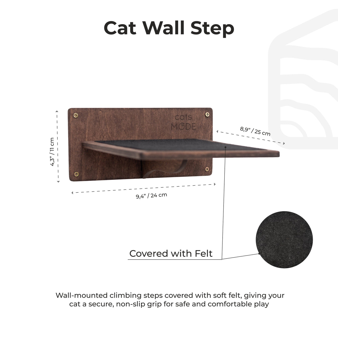 Wall Climbing Steps for Cats