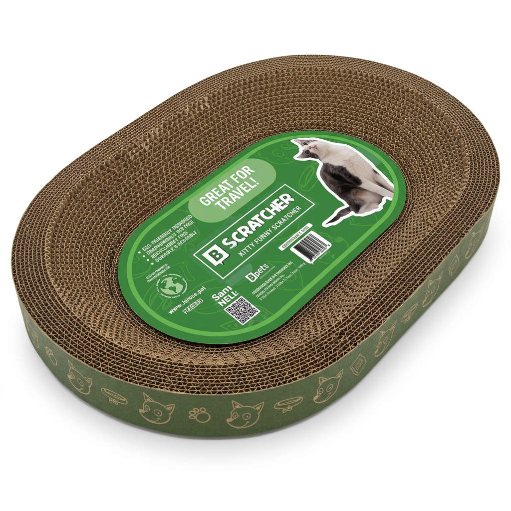 Oval Cat Scratcher Bed by Designer Pet