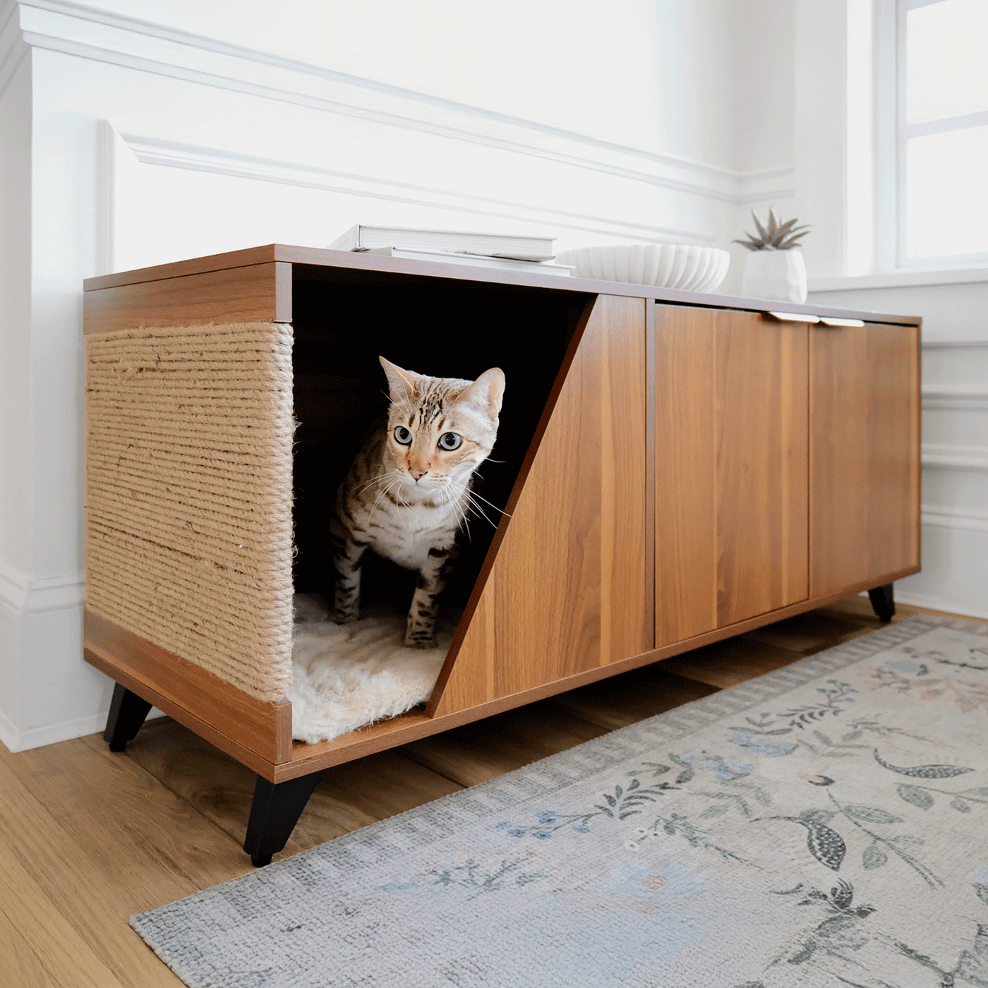 Jessie Cat Litter Cabinet by 4Cats & Dogs, view 5