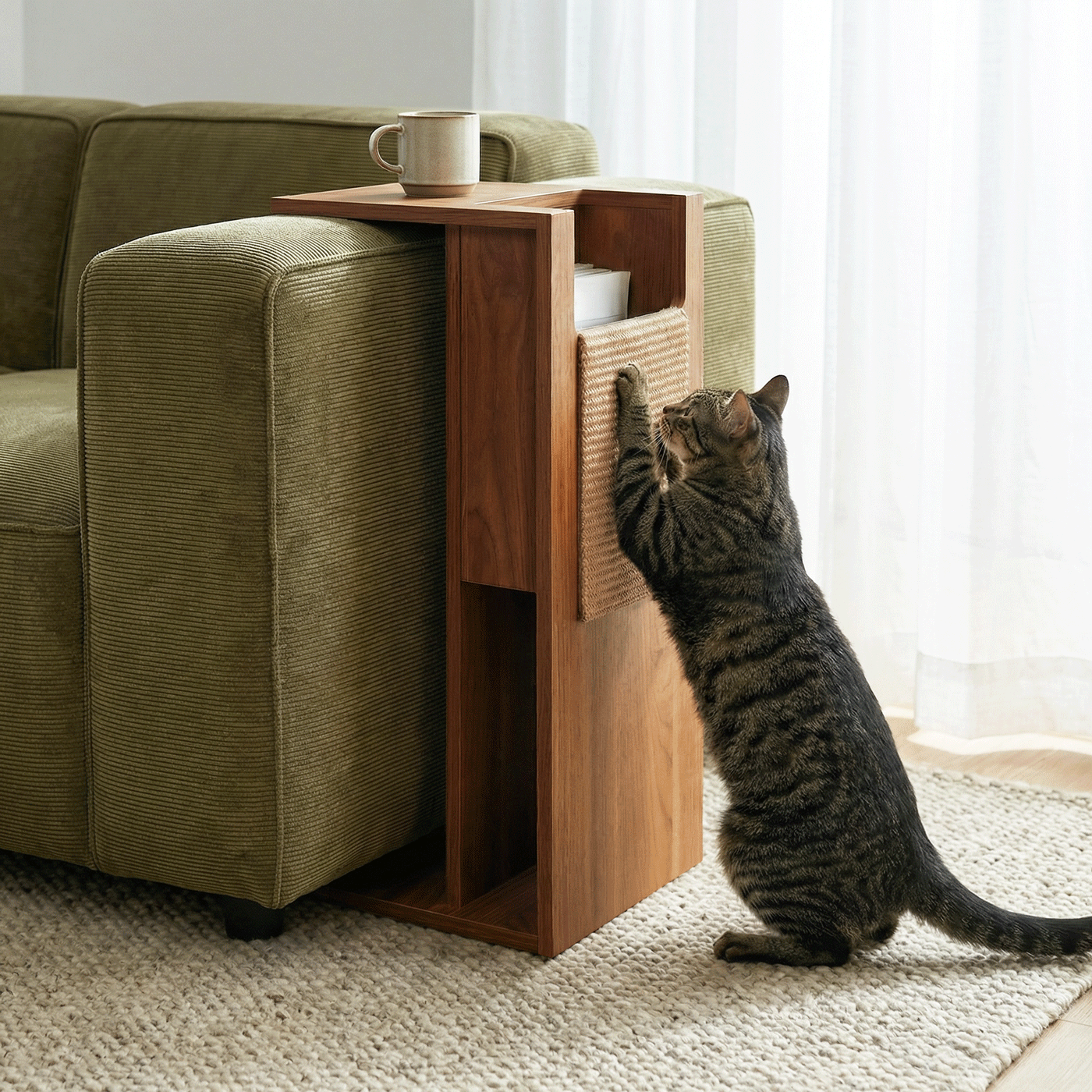 Jewl Cat Scratcher Side Table by 4Cats & Dogs, view 6