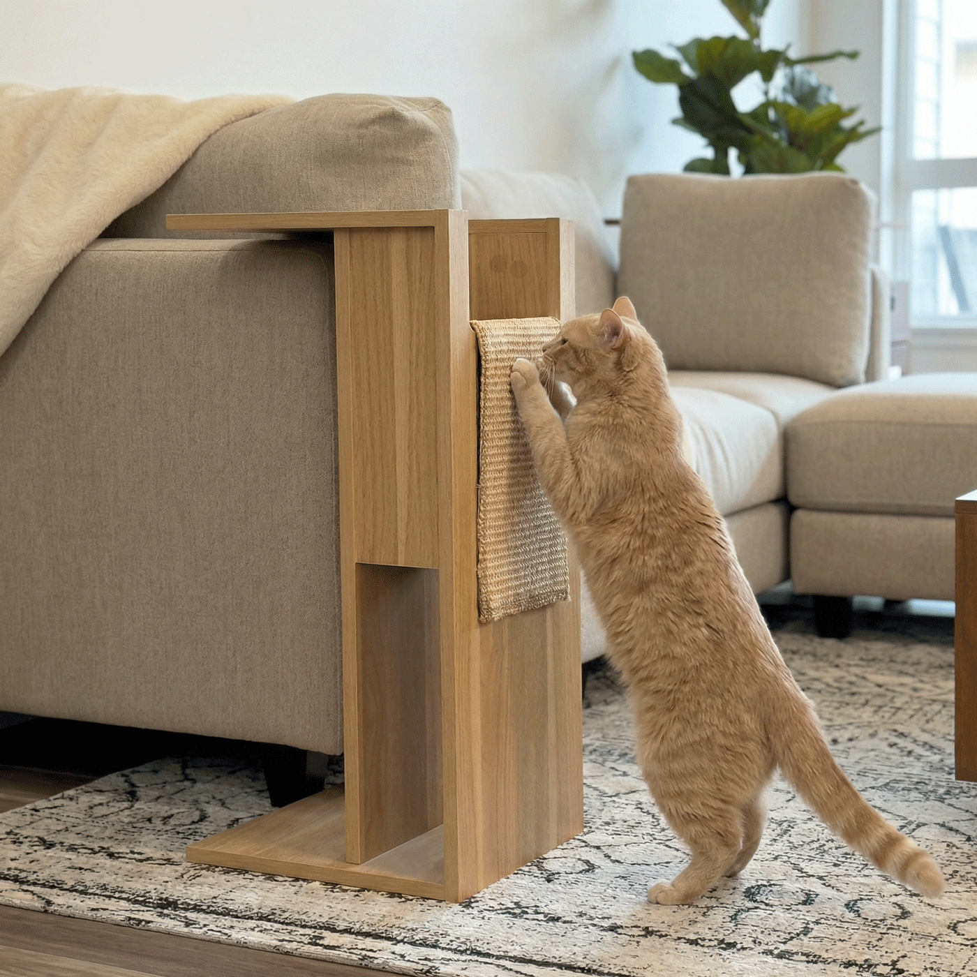 Jewl Cat Scratcher Side Table by 4Cats & Dogs, view 2